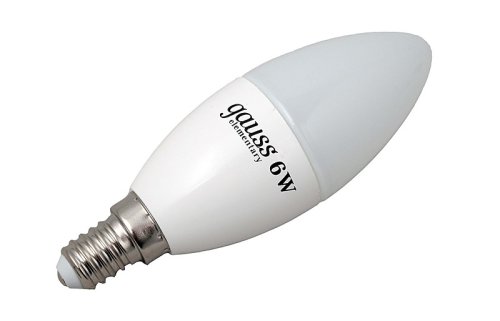 Лампа светодиодная Gauss Elementary С37 Свеча E14 220В 8Вт 540Лм 4100К 37х98мм картинка 